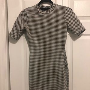 Misguided black and white gingham dress